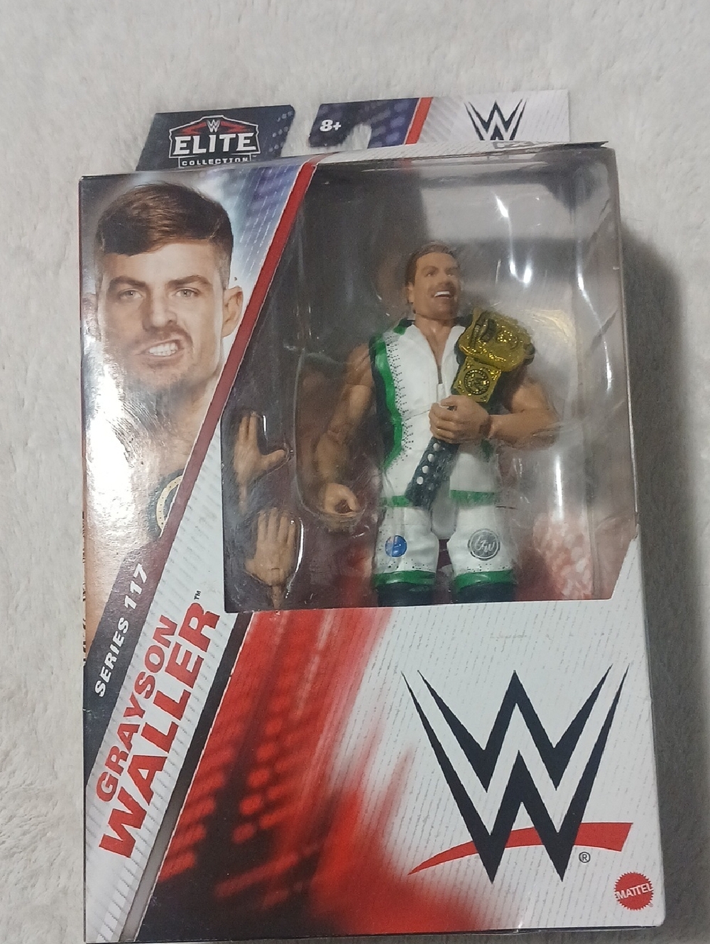 WWE Grayson Waller, ELITE COLLECTION Action Figure - White, Green & Gold